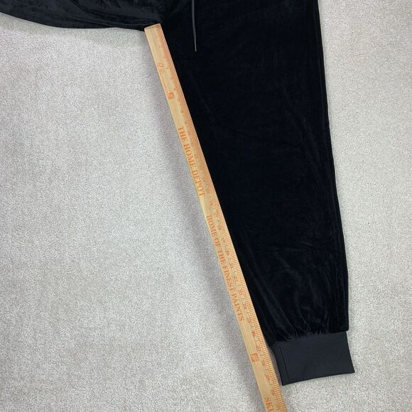 True Religion Black Velour Jogger Pants XL Drawstring Waist - Picture 13 of 14